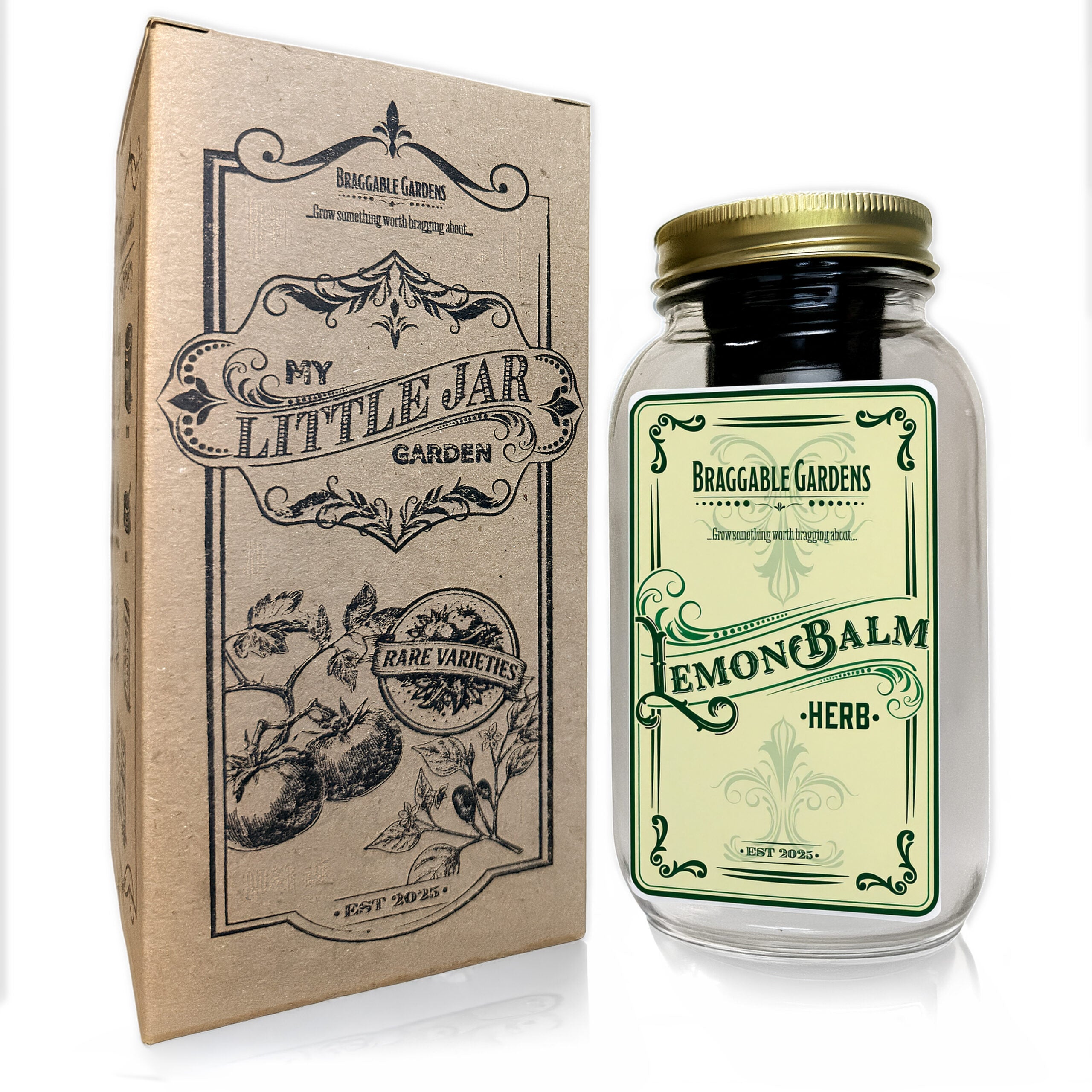 Lemon Balm Indoor Herb Garden Kit image 3